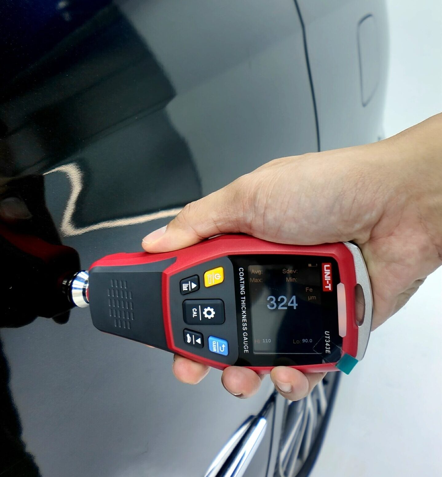 Paint thickness measurement during pre-purchase car inspection